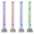 LED 7 Color Changing Aquarium Bubble Light Fish Floor Water Lamp Tower Tube AU