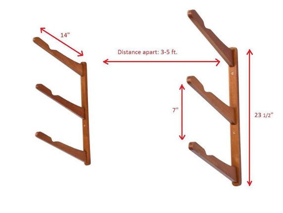 SUP Rack, Wall Mounted Stand Up Paddle Board Rack, Surf Board Racks
