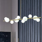 Modern Globe Chandelier LED Pendant Light Dining Room LED Chandelier 10 Lights
