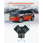 Diesel Heater Connector 75mm 3-Way Y Branch Air Vent Duct for Heating