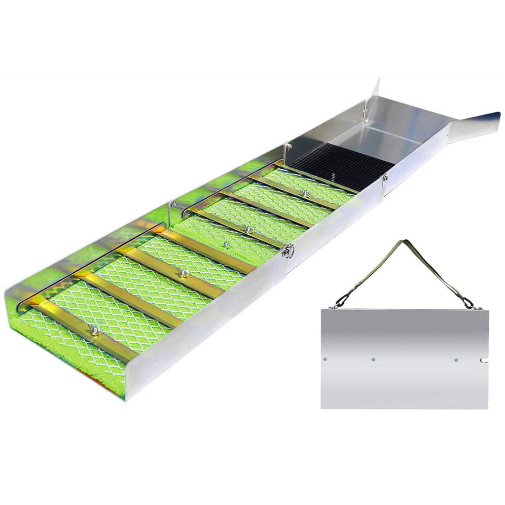 1.3m/50" Folding Aluminum Alloy Sluice Box Fossicking Prospecting Gold and Gems