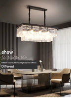 Luxury American Retro Crystal Pendant Lights Ceiling Light Deco Fixture 3 Colors