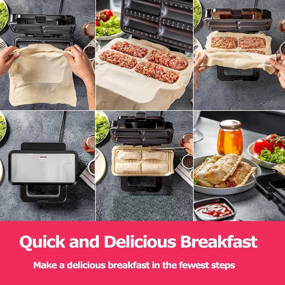 750W Sausage Roll Maker Breakfast Sausage Rolls and Snacks Making Machine AU