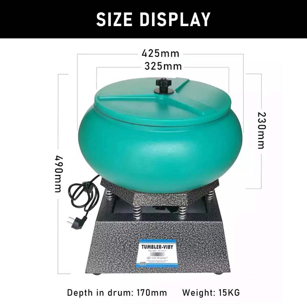 12L Vibration Polishing Machine Vibrating Tumbler Jewelry Vibratory Polisher AU