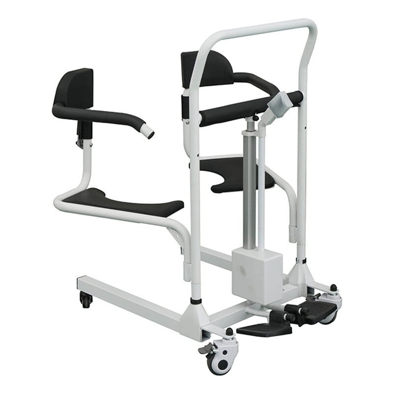 Transfer Lift Chair for Elderly Height Adjustable Electric Wheelchair 180° Split