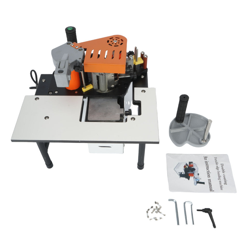 Portable Edge Bander Manual Woodworking Edge Banding Machine Double Side Gluing