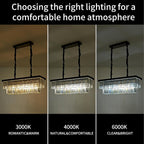 Luxury American Retro Crystal Pendant Lights Ceiling Light Deco Fixture 3 Colors