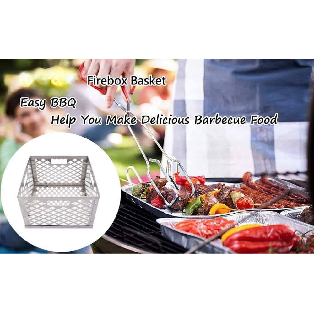 12in Charcoal Firebox Basket for Oklahoma Bandera Stainless Steel Offset Smoker