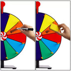 12" Spinning Prize Wheel 12 Slots Tabletop Spinner for Trade Show Carnival Party