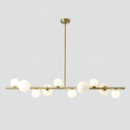 Modern Globe Chandelier LED Pendant Light Dining Room LED Chandelier 10 Lights