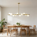 Modern Globe Chandelier LED Pendant Light Dining Room LED Chandelier 10 Lights