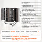 Espresso Media Storage Cabinet with Adjustable Shelves for DVDs & CDs, 4 Layers