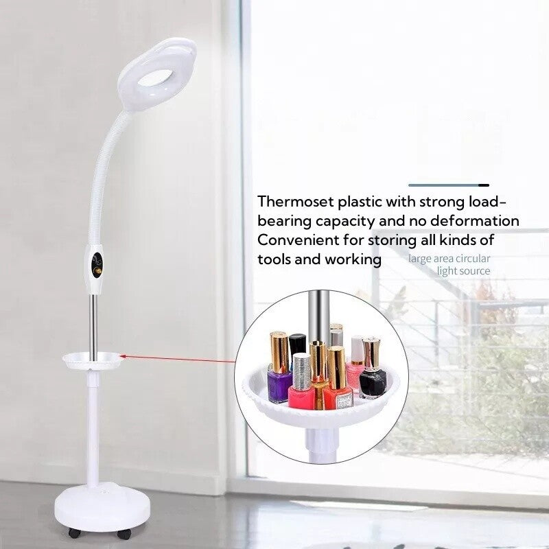 16x Magnifying Glass w/ Light Flexible Gooseneck Magnifying Floor Lamp LED light