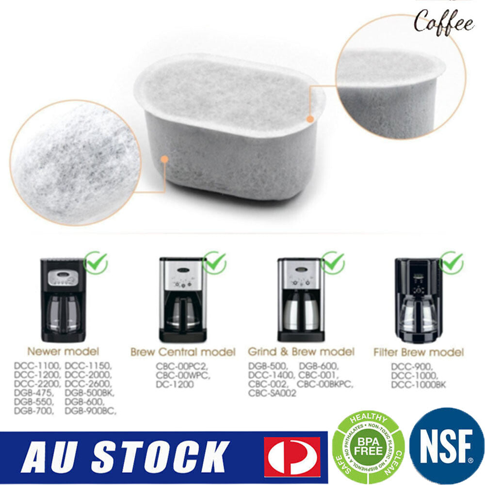 Charcoal Water Filters for Breville BES870 & Duo-Temp Pro BES810 Coffee Machines