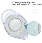 16x Magnifying Glass w/ Light Flexible Gooseneck Magnifying Floor Lamp LED light