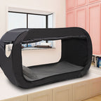 Pop Up Privacy Tent for Indoor Bed Canopy Light Reducing Sleeping for Twin Bed