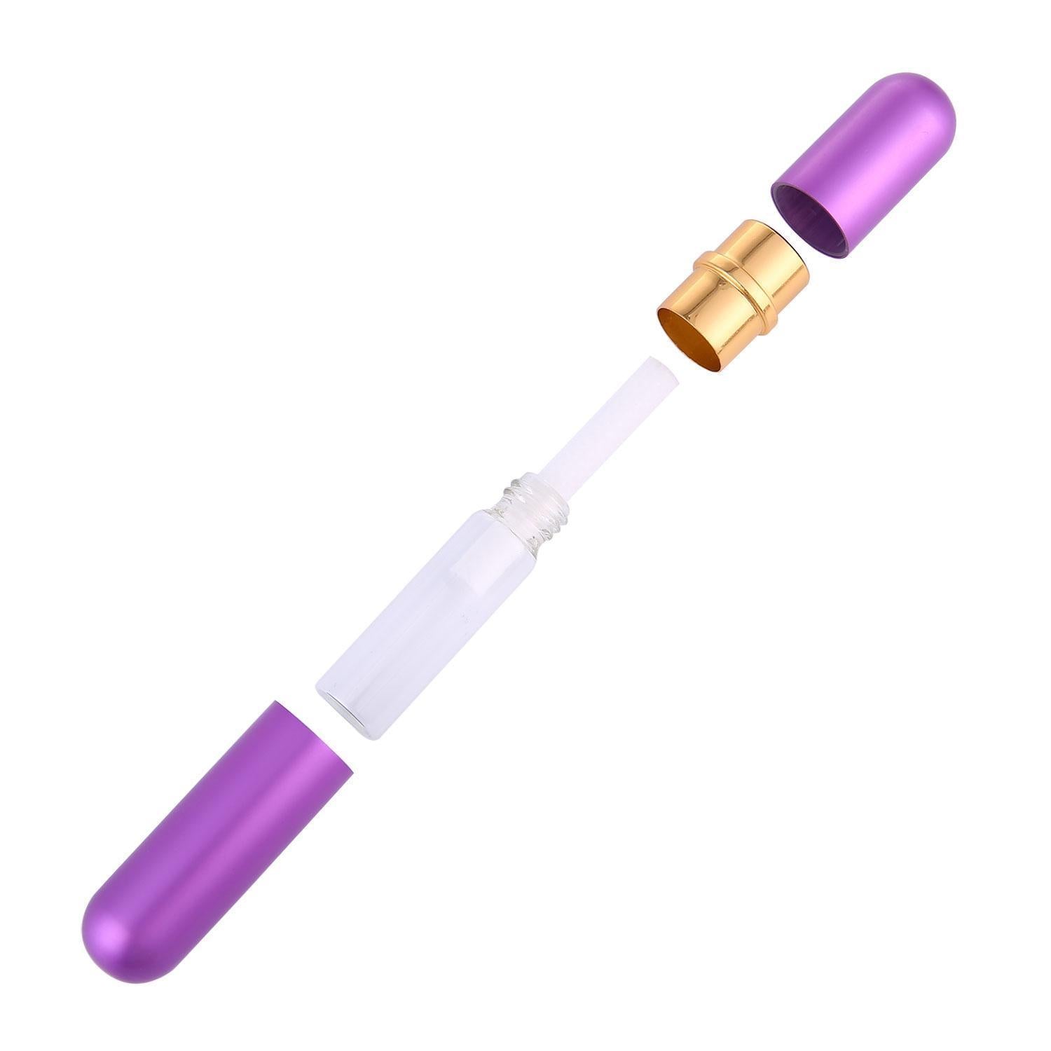 8x Aluminum Nasal Inhaler Blanks Empty Tubes Essential Oil Aromatherapy Sticks