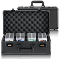 Aluminum Graded Card Storage Box with Lock - Holds 120 PSA and More