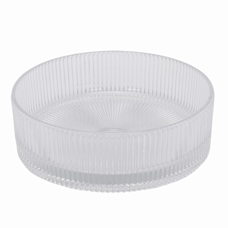 Bathroom Basin Round Glass Vanity Basin Above Counter Transparent Hand Wash Bowl