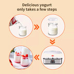 Probiotic Yogurt Maker with Adjustable Temp/ Time Control Get Better Gut Health