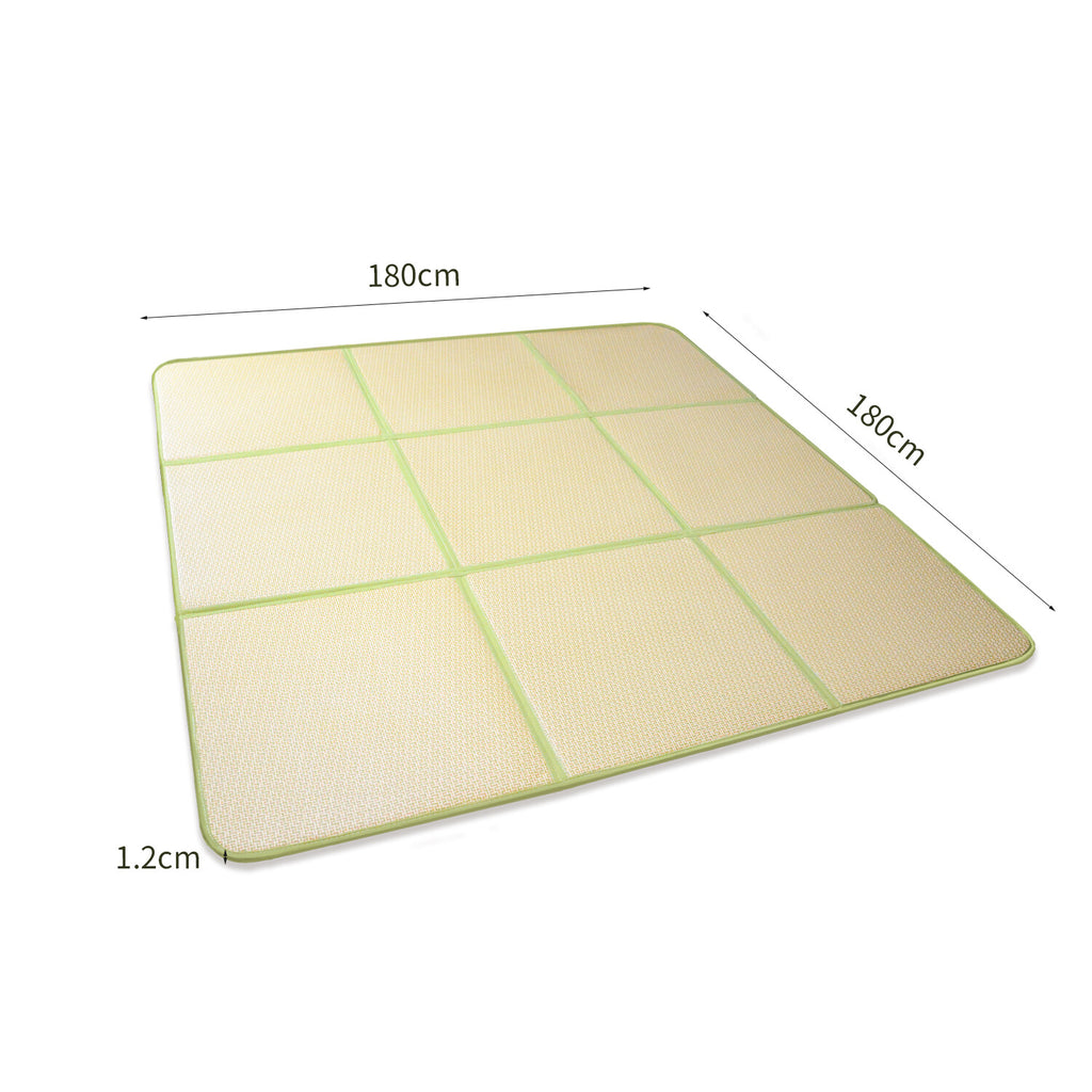 180*180cm Tatami Mat Rattan Japanese Floor Mat 1.2cm Thickness Large Area Rug