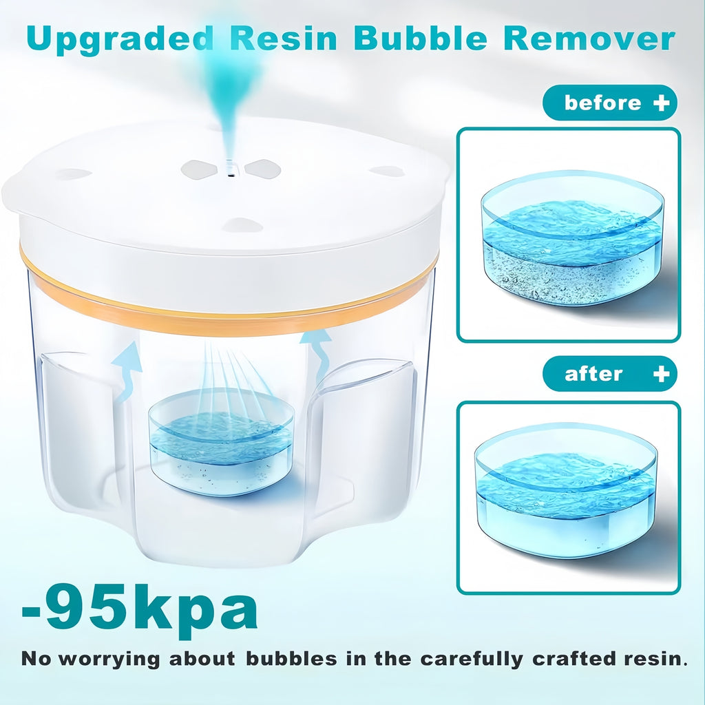 Upgraded Resin Bubble Remover 95kPa Vacuum Resin Machine for DIY Crafts Jewelry