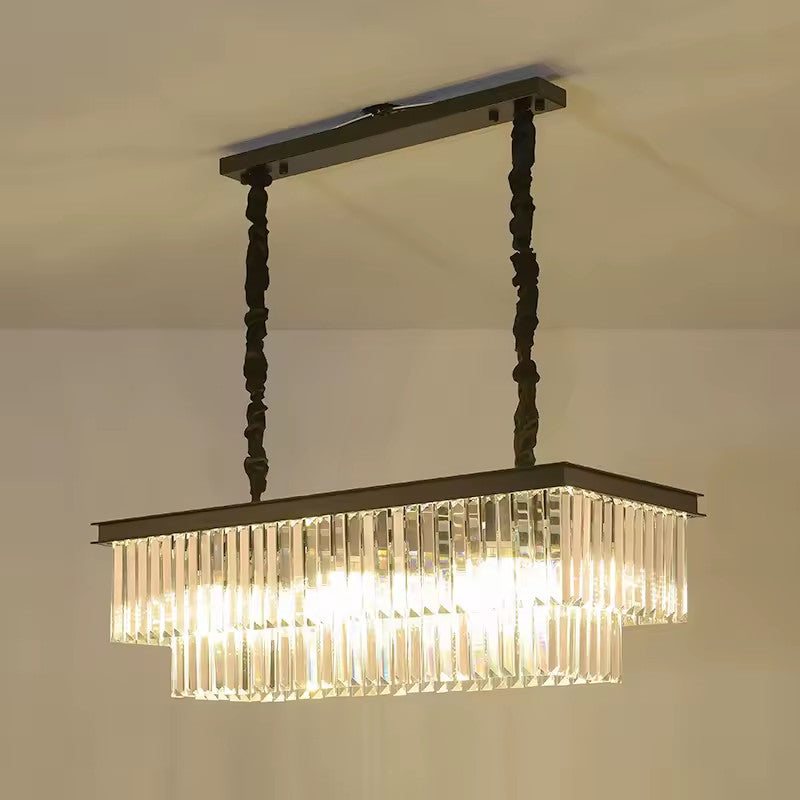Luxury American Retro Crystal Pendant Lights Ceiling Light Deco Fixture 3 Colors