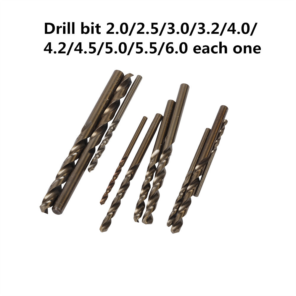 Electric Bench Drill 7 Speed Drilling Machine w/ 10pcs  2.0-6.0 mm Drill Bits