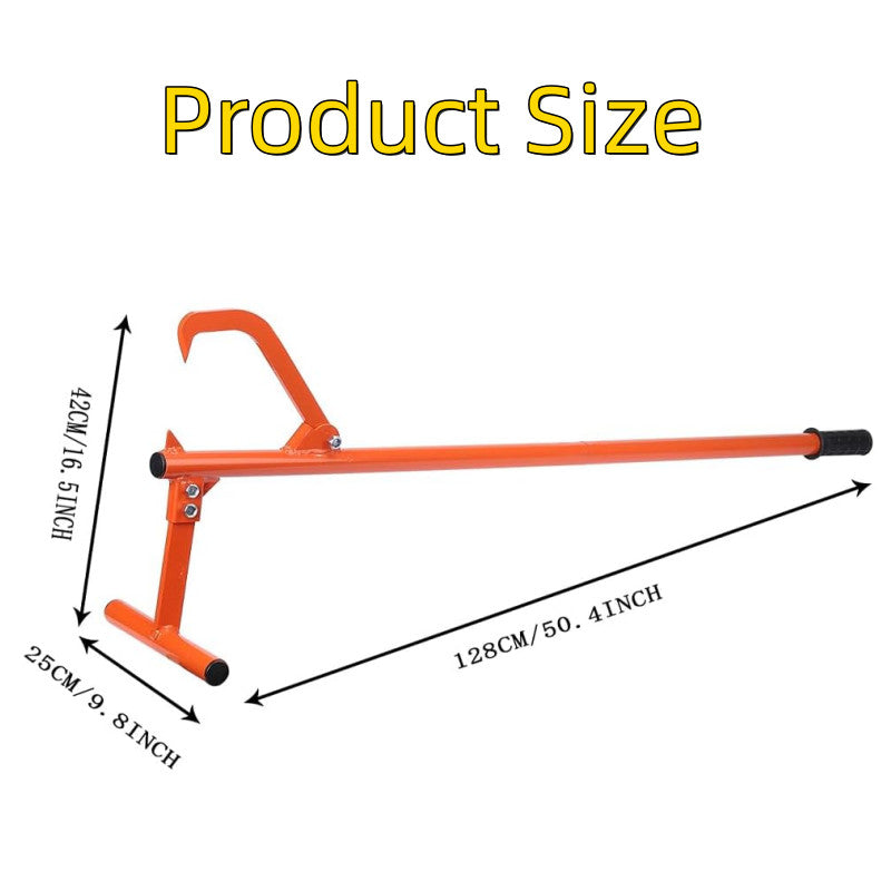 130cm Timber Jack Tool Cant Hook Log Roller Tool w/ Log Hook for Felling Logging