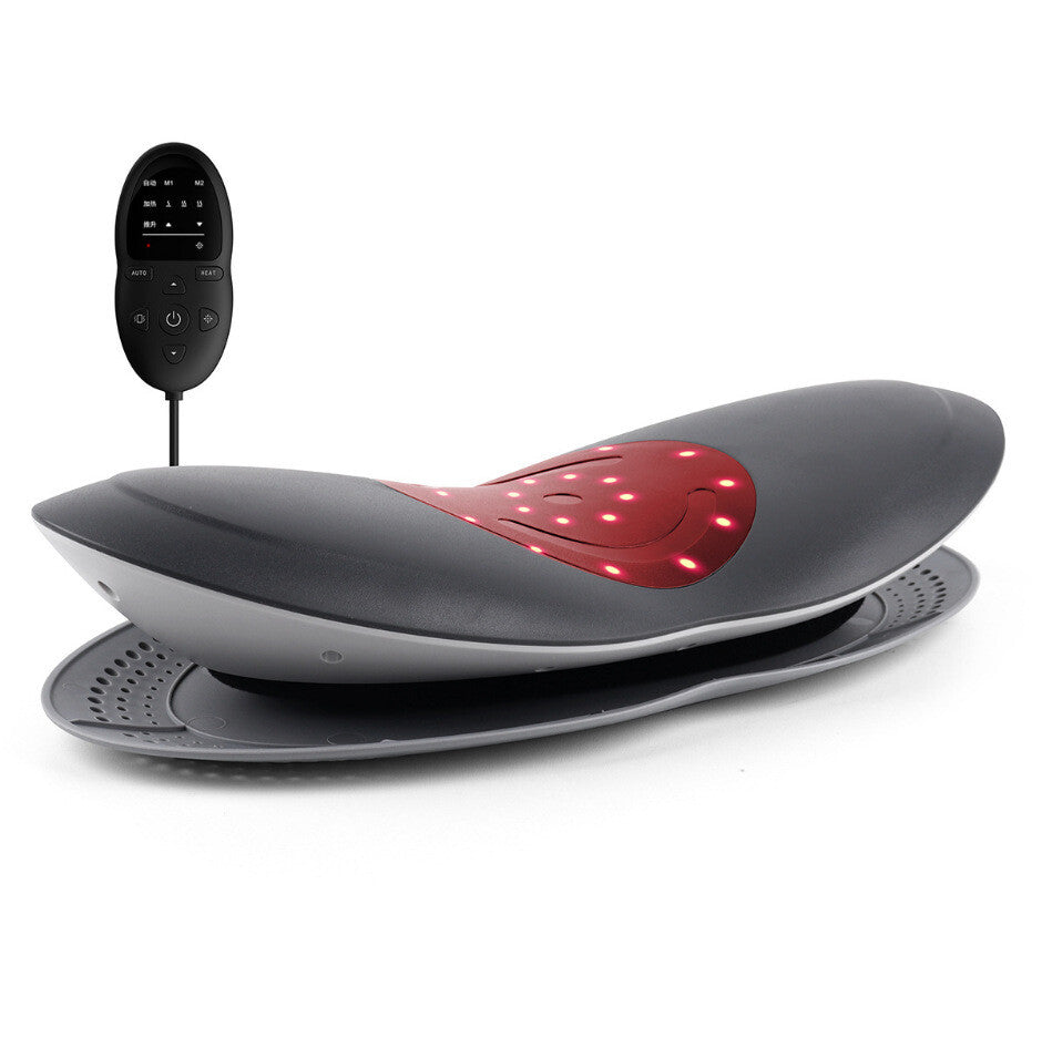 Electric Lumbar Traction Massager Adjustable Intensity Lower Back Pain Relief AU