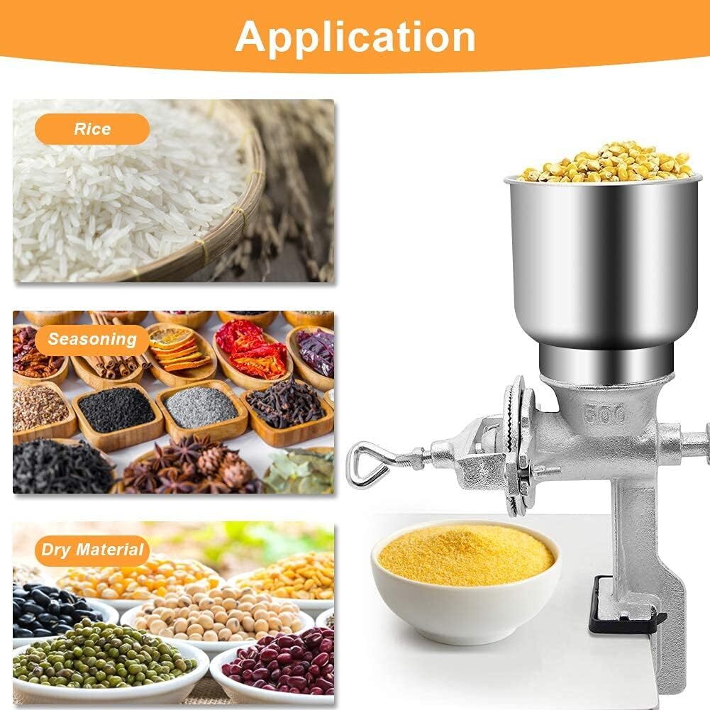 Manual Corn Grinder Flour Maker Wheat Grain Nut Mill Grinder Wheat Spice Crusher