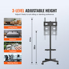Mobile TV Bracket Floor Stand Cart Trolley LCD LED Screen 23" - 60" 39.9kg