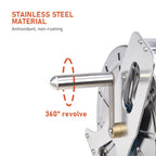 Steel Industrial Water Hose Reel Holder 1/2'' X 60M Capacity & Barb Fittings