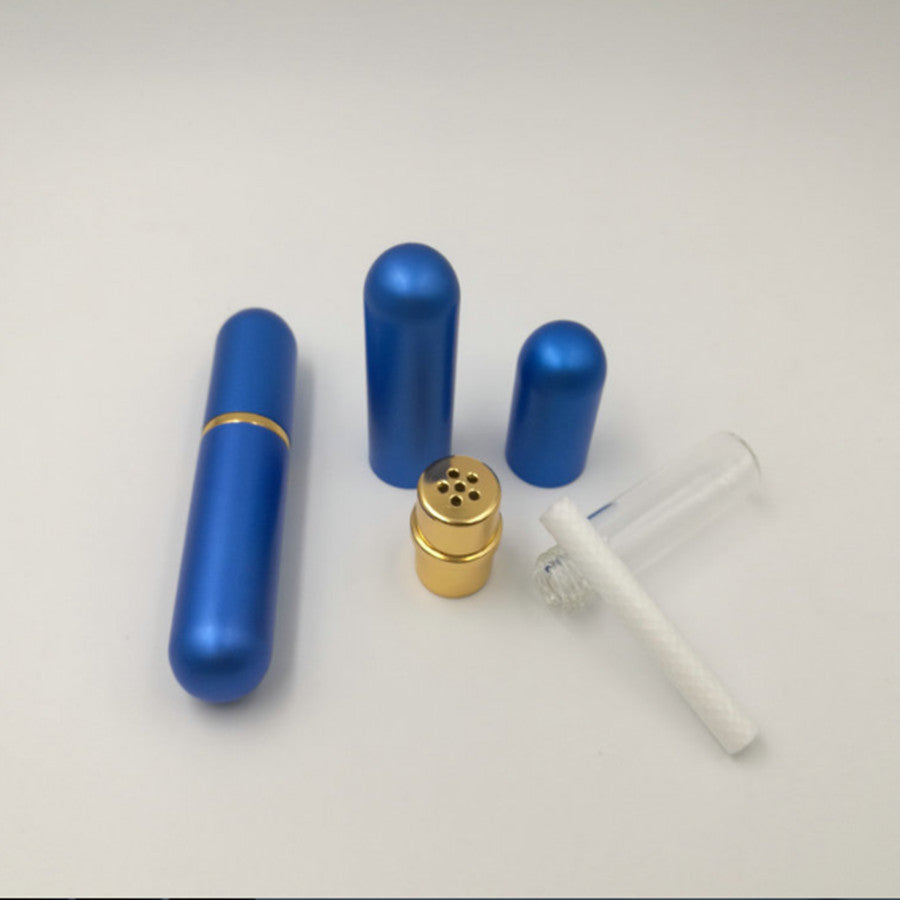 8x Aluminum Nasal Inhaler Blanks Empty Tubes Essential Oil Aromatherapy Sticks