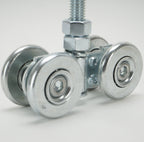 2x 46mm Double Wheel Rail Sliding Track Roller Hanging Barn Door Rail Wheels AU