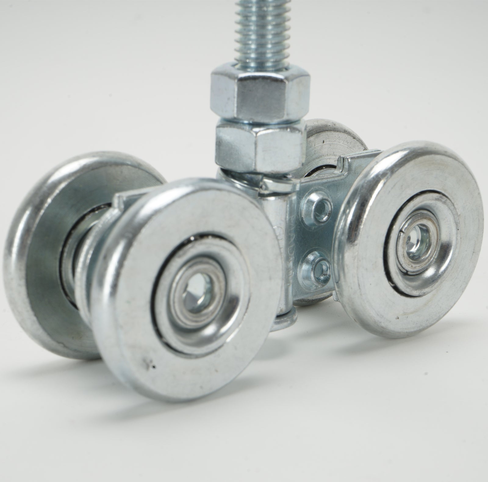 2x 46mm Double Wheel Rail Sliding Track Roller Hanging Barn Door Rail Wheels AU