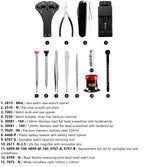 17 Pieces 7812 Professional Grade Quick Service Watch Repair Kit in Carry Case