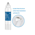 LG LT800P Compatible Ice & Water Fridge Filters - Pack of 4