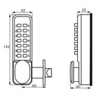 Mechanical Keyless Combination Latch Door Lock Double-Sided Keypads for Gates AU
