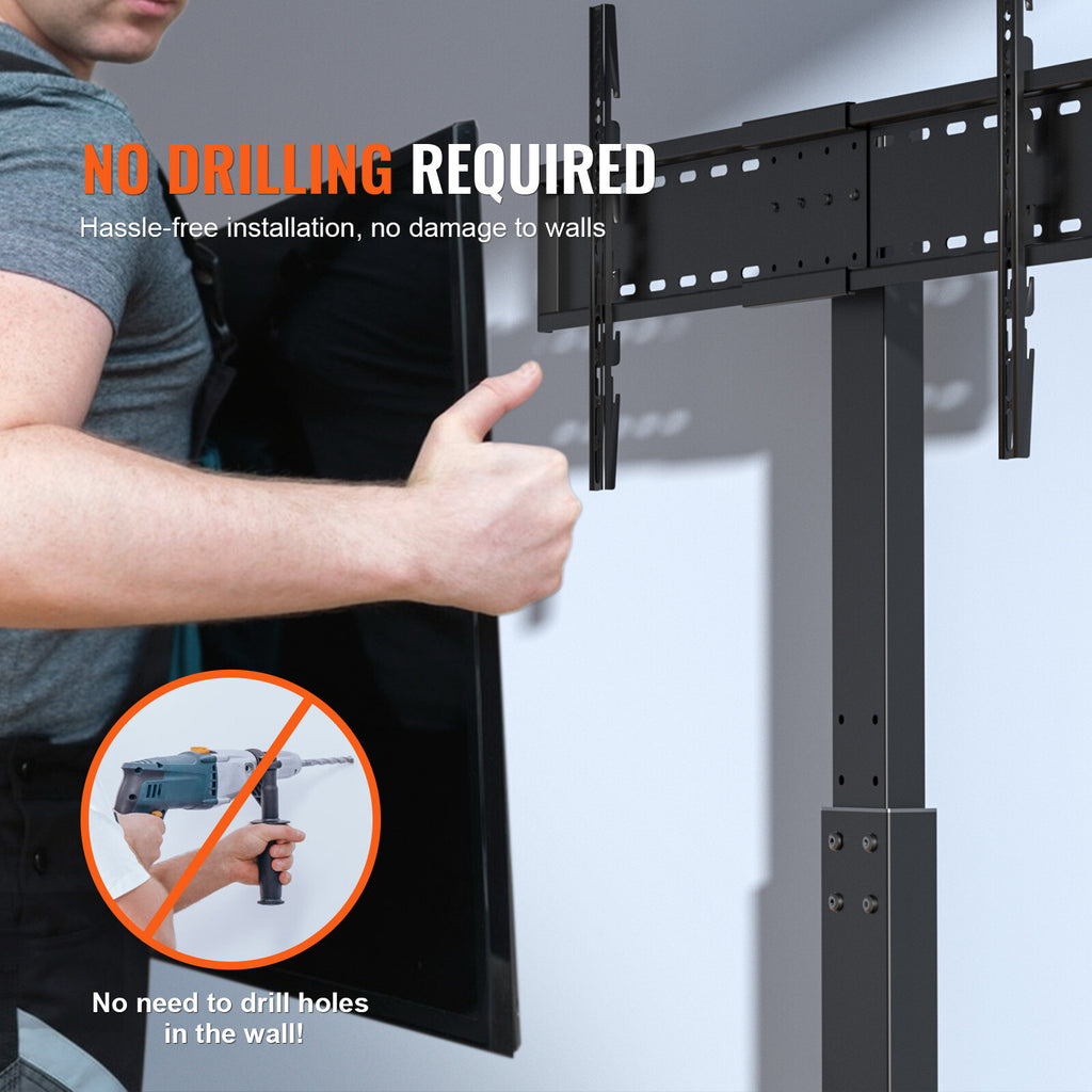 Universal TV Stand Mount with Swivel Feature for 32-85 Inch LED LCD TVs