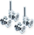 2x 46mm Double Wheel Rail Sliding Track Roller Hanging Barn Door Rail Wheels AU