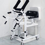 Lift Transfer Chair Patient Wheelchair+Assist Rise Lifter Hydraulic Lift Chair