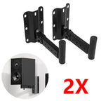 PA Speaker Bracket Holder Wall Mounted Speaker Brackets Swivel & Tilt 2 Packs