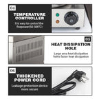 3KW Electric Doner Kebab Shawarma Grill Machine Tacos Pastor Gyros Rotisserie