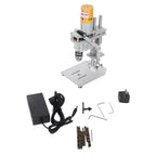 Electric Bench Drill 7 Speed Drilling Machine w/ 10pcs  2.0-6.0 mm Drill Bits