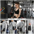 15*11*25CM Gym Magnetic Bag  w/Phone Pocket Portable Water Bottle Bag Holder