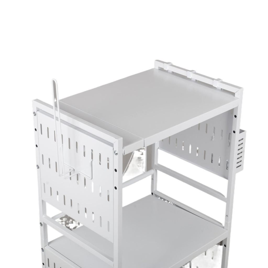 3Tier Microwave Oven Rack Expandable Stand Kitchen Utensils Tableware Storage