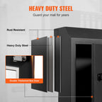 Secure Through-Door Key Drop Box with Combination Lock in Black