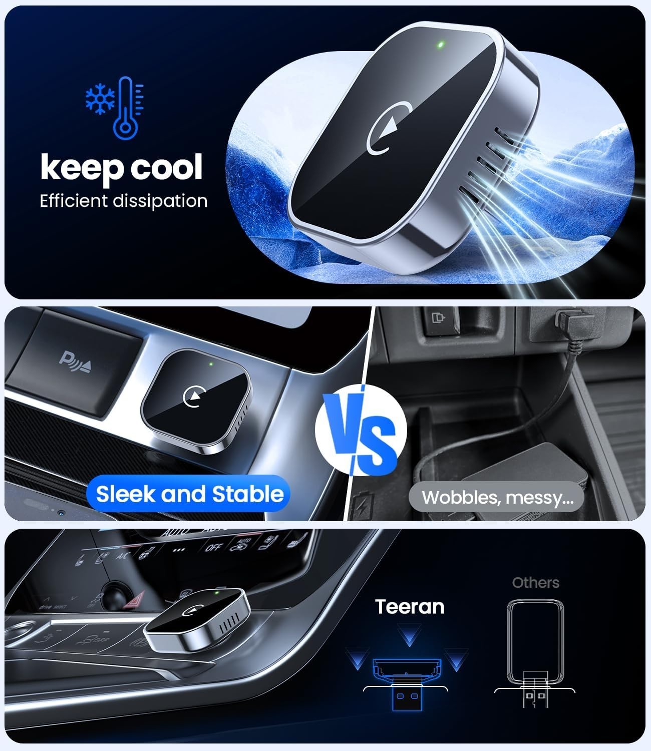 Wireless CarPlay Adapter USB for iPhone Apple – Plug & Play Car Dongle AU