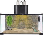 Reptile Lamp Double Dome UVB Light Head For Turtle Lizard with Separate Switches
